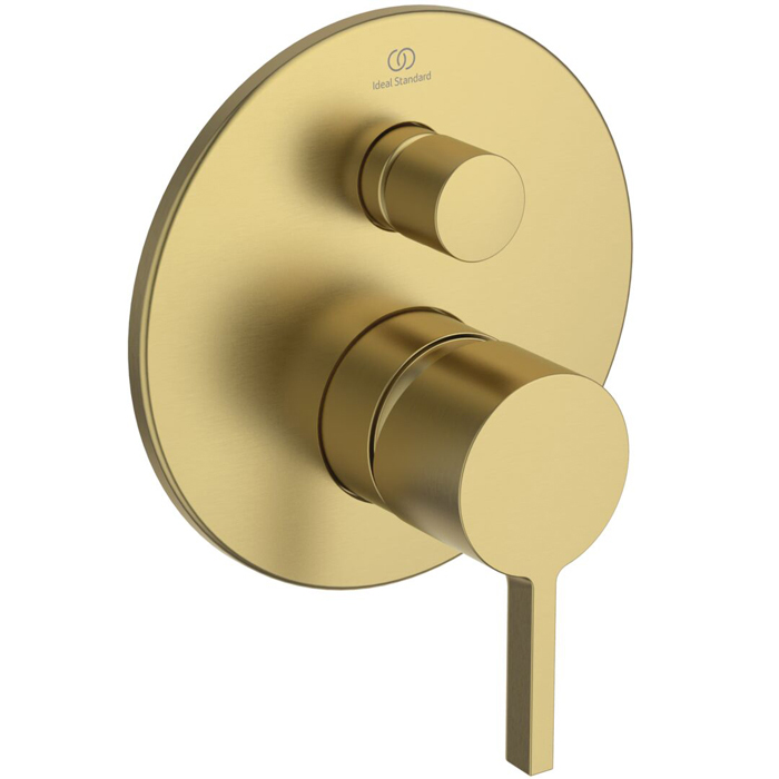 Смеситель для ванны Ideal Standard Joy, встраиваемый, цвет: PVD Brushed Gold (Шлифованное Золото)