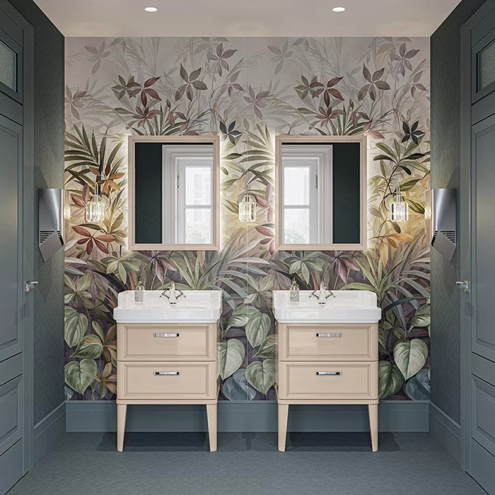 Kerama Marazzi Pompei Тумба подвесная 60см, с 2 ящиками, цвет: камео бежевый глянцевый