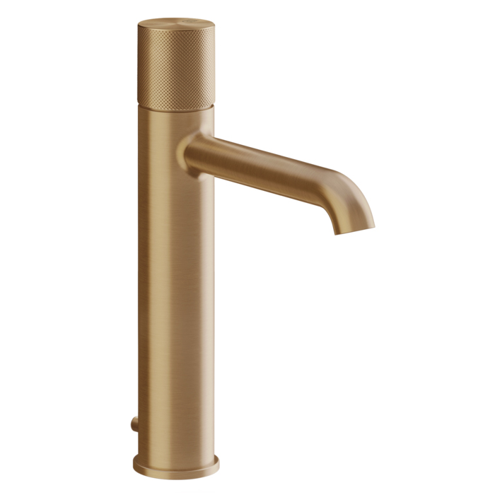 Смеситель для раковины Gessi Habito, 1 отв., цвет: Warm Bronze Brushed PVD
