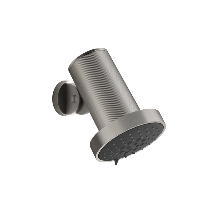 Верхний душ Gessi 316 Rigato Ø13.5см, с настенным креплением, 3 режима, цвет; Steel Brushed
