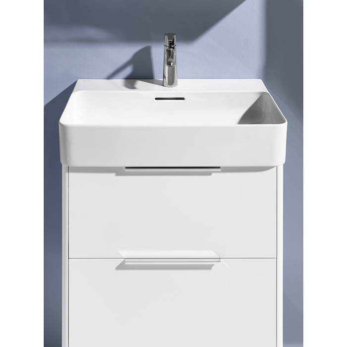Laufen Base База с раковиной, 58.5х39х53см, с 2 ящиками, подвесная, покрытие LCC, цвет: белый глянцевый
