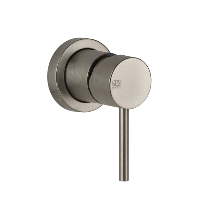 Смеситель для душа Gessi Emporio Via tortona, встраиваемый, на 1 позицию, цвет: Finox Brushed Nickel