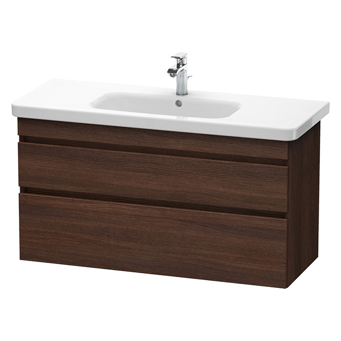 Тумба с раковиной Duravit DuraStyle 113х44.8х61см, подвесная, 2 ящика, цвет: каштан темный
