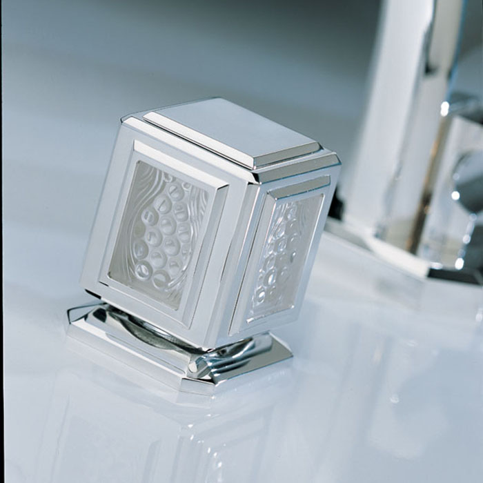 THG Metropolis cristal clair Смеситель для раковины, 3 отв., цвет: хром/прозрачный хрусталь