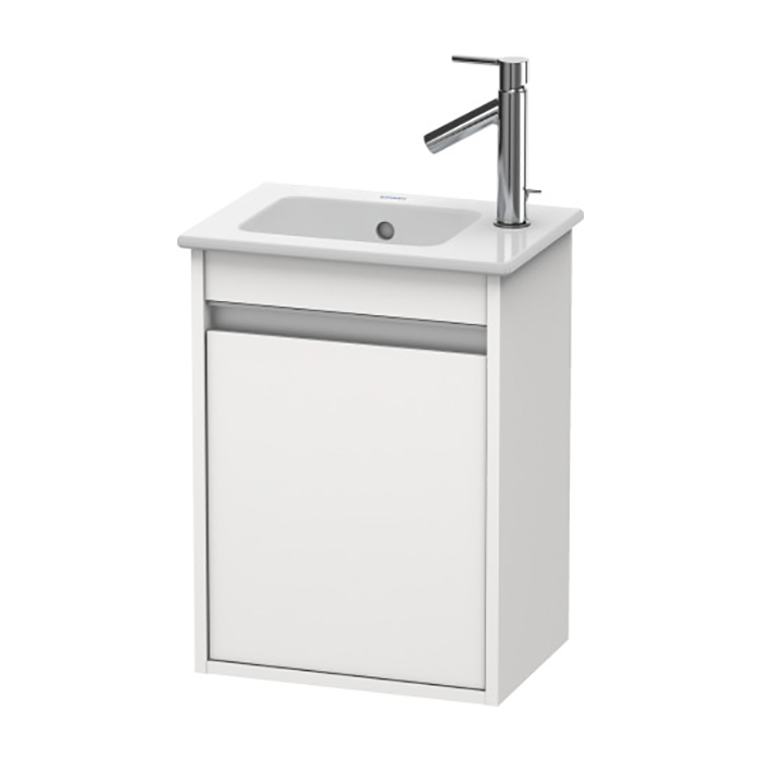 Тумба подвесная Duravit Ketho, 40x28.5х55, с раковиной, с 1 дверка, цвет: белый глянцевый