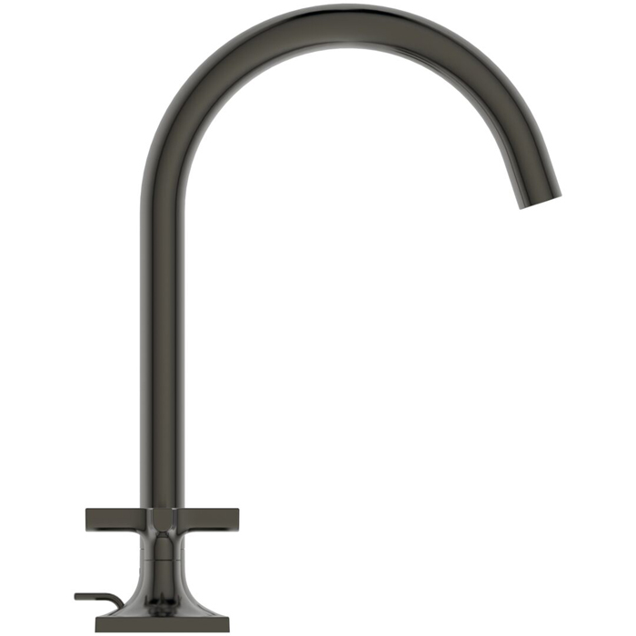 Ideal Standard Joy Neo Смеситель для раковины, на 3 отв., с донным клапаном, цвет: PVD Magnetic Grey