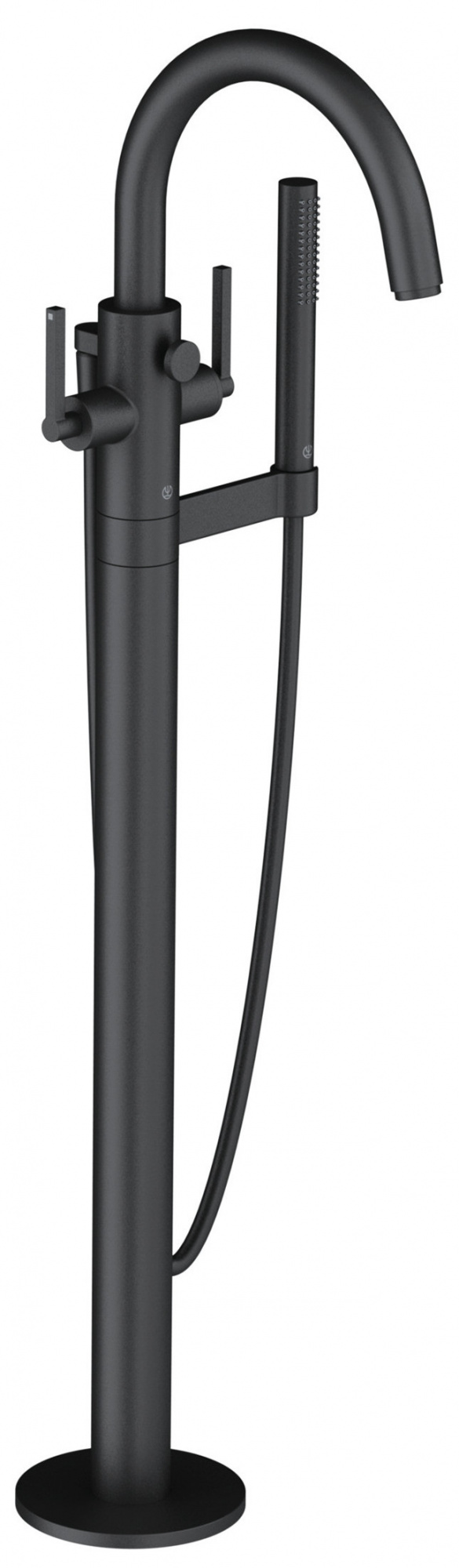 Смеситель для ванны Kludi Nova Fonte Puristic, напольный, 845-915 мм (внеш. монт. часть) — 205903915