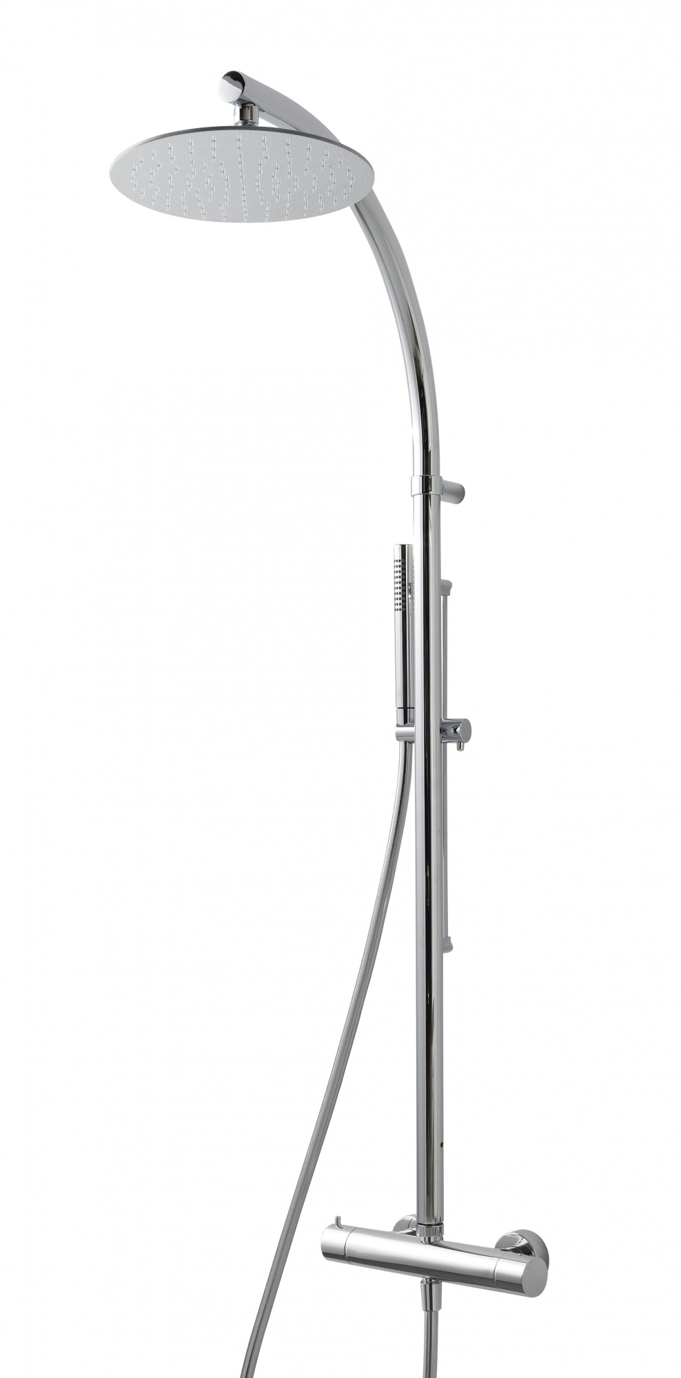 Душевая колонна с термостатическим смесителем Treemme Shower and Thermostatic, ручным и верхним душем диаметром 255 мм — IT6523CCVLZZ