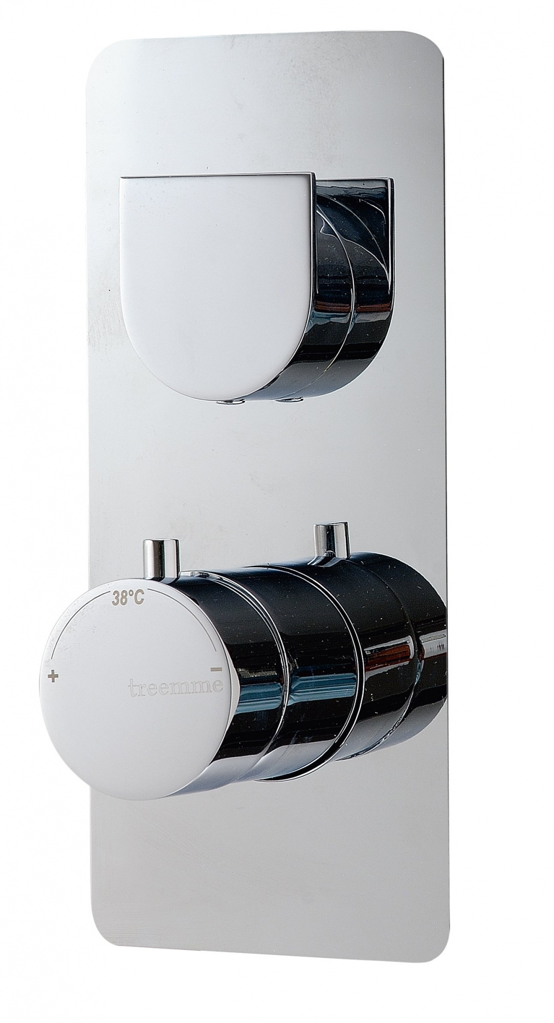 Внешняя часть термостатического смесителя Treemme Shower and Thermostatic на 2 потребителя Hask — RWIT8A46CC05