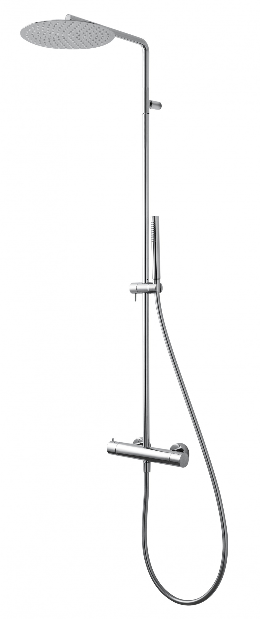 Душева колонна с термостатическим смесителем Treemme Shower and Thermostatic, ручным и верхним душем диаметром 250 мм — RWIT6581CC25