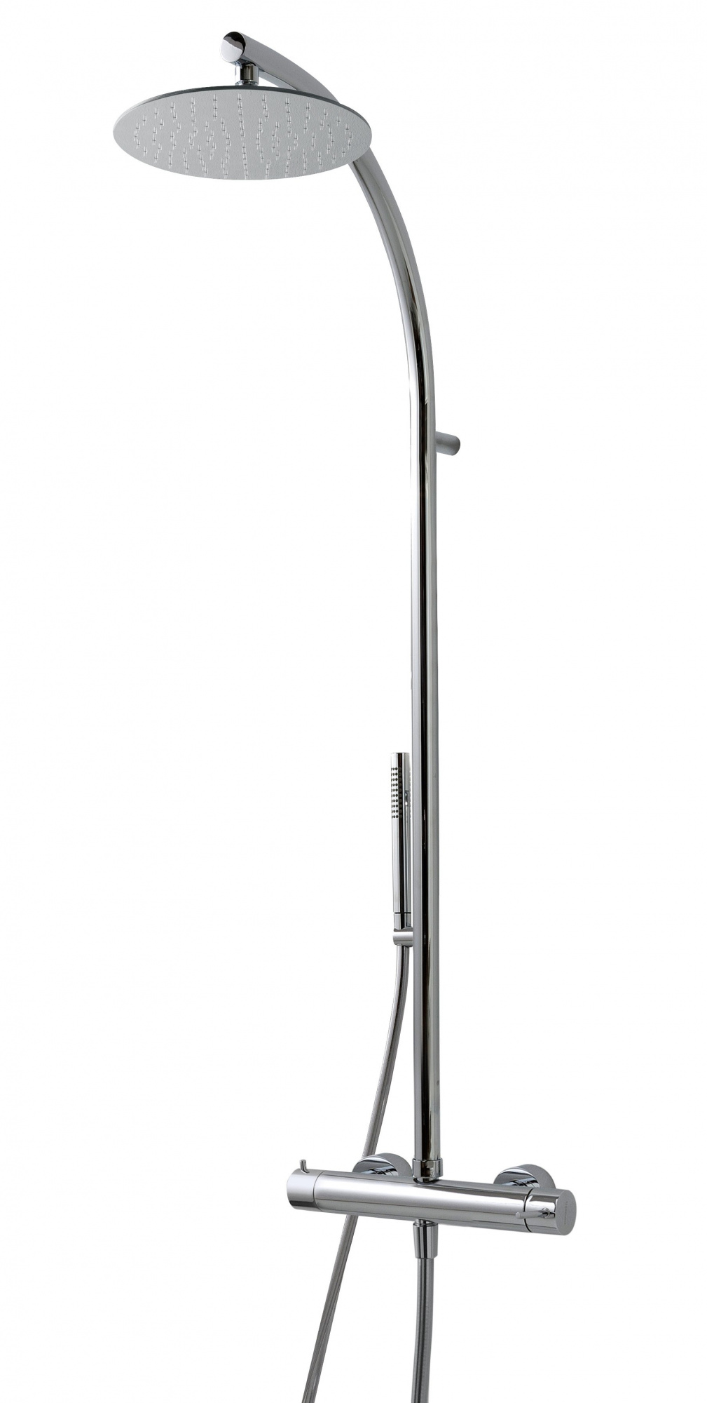 Душевая колонна со смесителем Treemme Shower and Thermostatic, ручным и верхним душем диаметром 255 мм — RWIT6500CC25