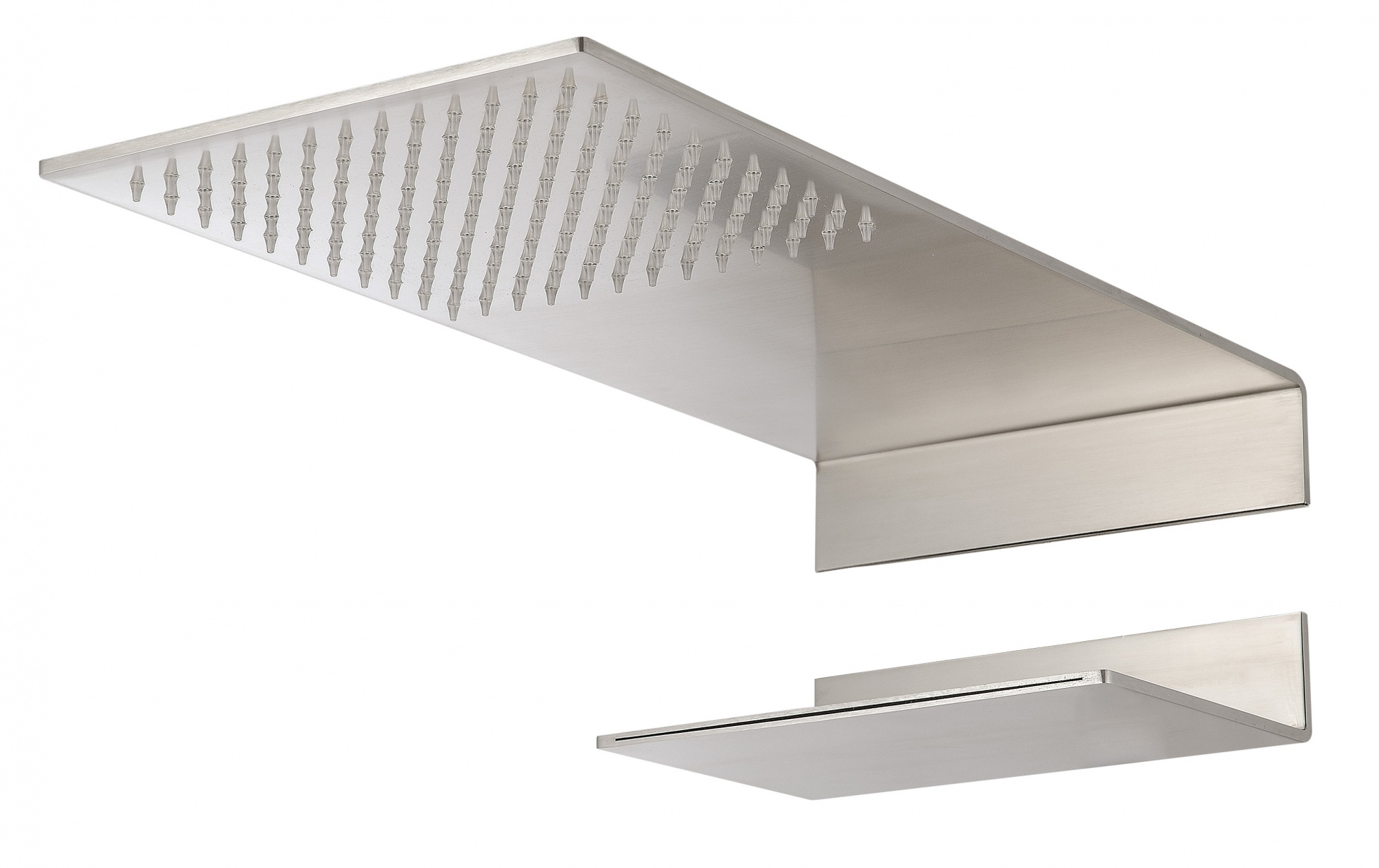 Верхний душ с каскадом Treemme Showers Inox 220х460 мм 5mm — RWIT2847IS52
